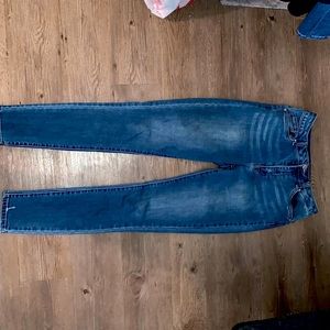 denim jeans high rise